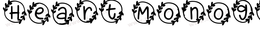 Heart Monogram字体转换